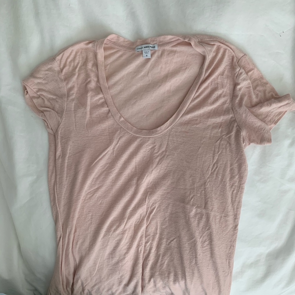 James Peres scoop neck T-shirt